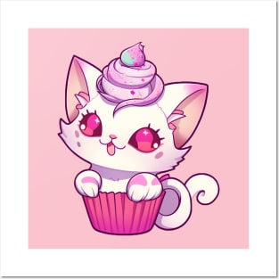 Cupcake Kitty Posters and Art